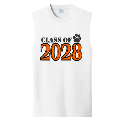 Class of Custom Year DTG Printed  - Core Cotton Sleeveless Tee Thumbnail