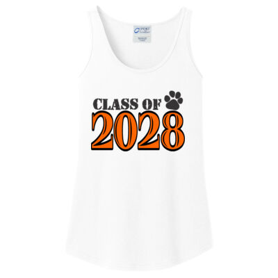 Class of Custom Year DTG Printed  - Ladies Core Cotton Tank Top Thumbnail