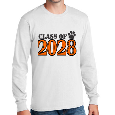 Class of Custom Year DTG Printed  - Long Sleeve Core Cotton Tee Thumbnail