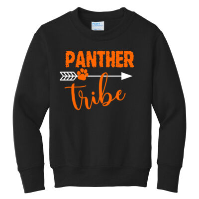 Panther Tribe Printed  - Youth Core Fleece Crewneck Sweatshirt Thumbnail