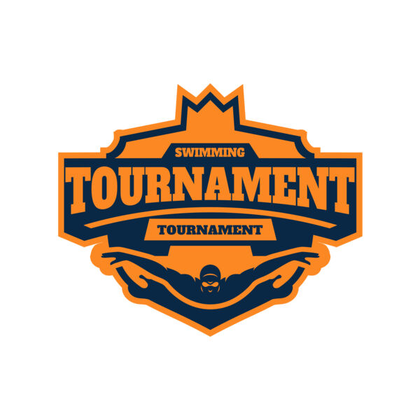 Swimming Tournament logo template Thumbnail
