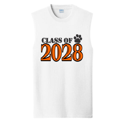 Class of Custom Year DTG Printed  - Core Cotton Sleeveless Tee Thumbnail