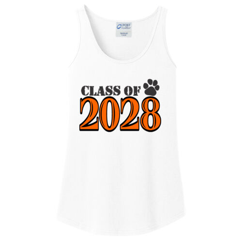 Class of Custom Year DTG Printed  - Ladies Core Cotton Tank Top Thumbnail