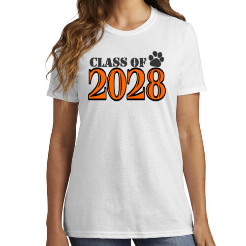Class of Custom Year DTG Printed  - Ladies Core Cotton Tee Thumbnail