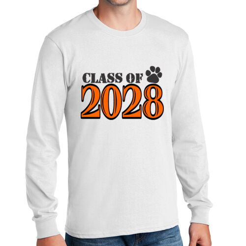 Class of Custom Year DTG Printed  - Long Sleeve Core Cotton Tee Thumbnail