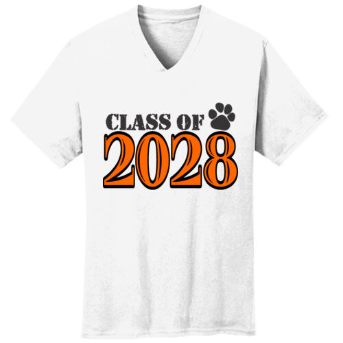 Class of Custom Year DTG Printed  - Core Cotton V Neck Tee Thumbnail