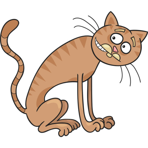 Colored Cartoon Cat 4 Thumbnail