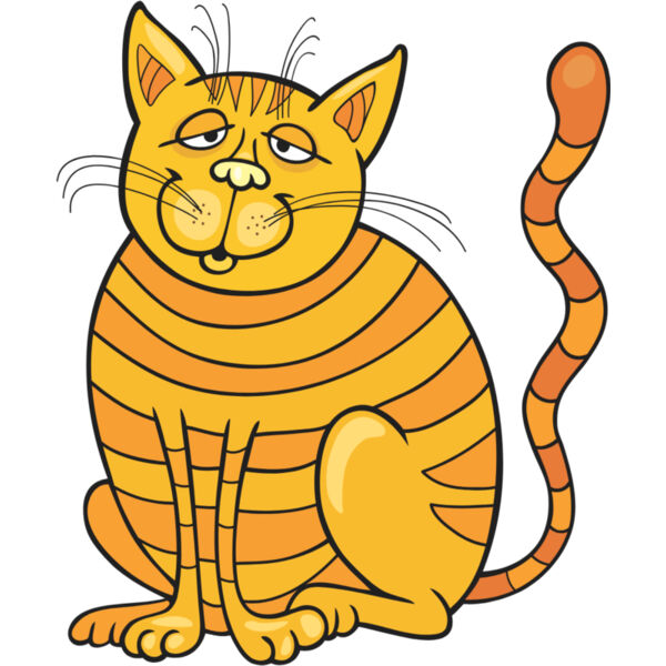 Colored Cartoon Cat 7 Thumbnail