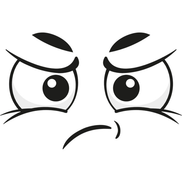 Cartoon Angry Face 8 Thumbnail