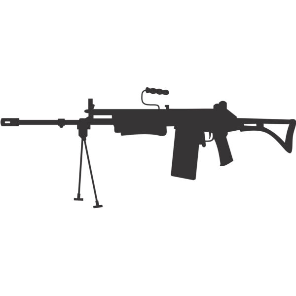 Machine Gun Silhouette 4 Thumbnail