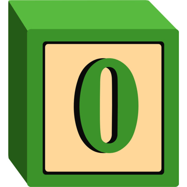 Toy Block Zero 0 Thumbnail