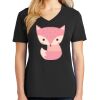 Ladies Core Cotton V-Neck Tee Thumbnail